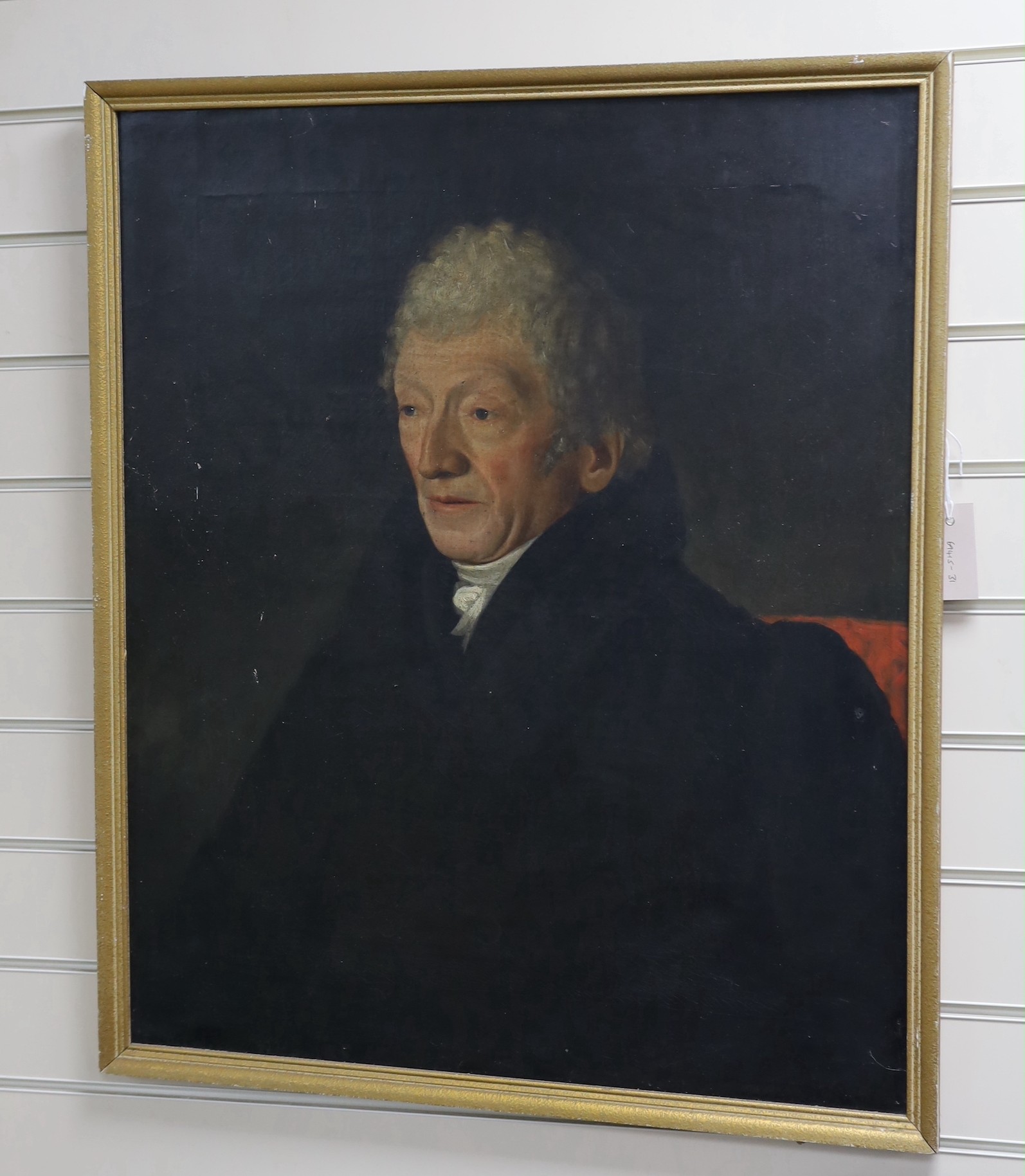 Early 19th century English School, oil on canvas, Portrait of James Stedman of Whinfield (1748-1830), inscribed verso, 75 x 62cm